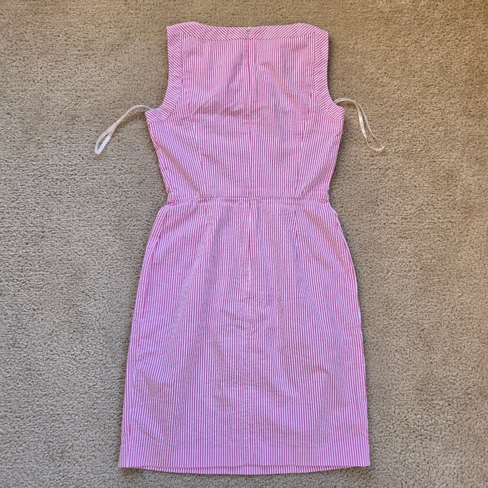 NWOT Brooks Brothers Pink Seersucker Dress - Picture 7 of 10